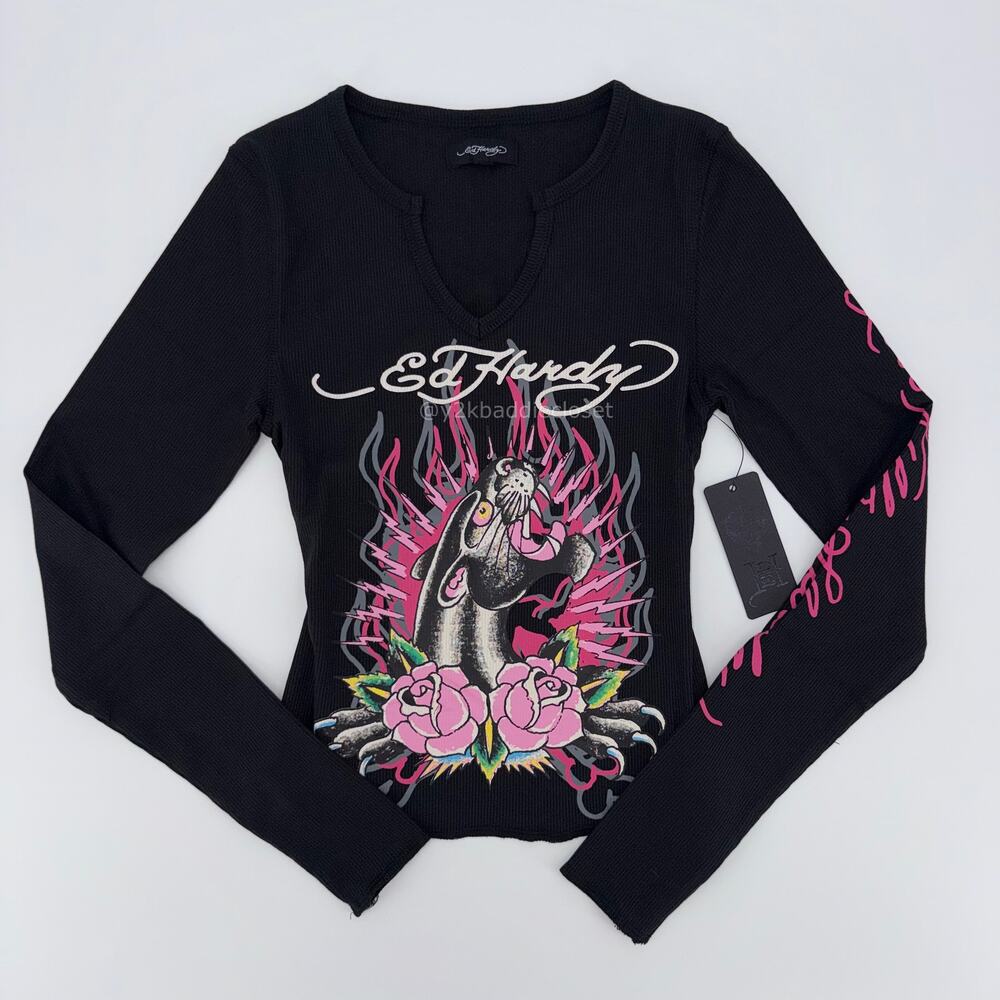 Ed Hardy Long Sleeve T-Shirt (Size S)